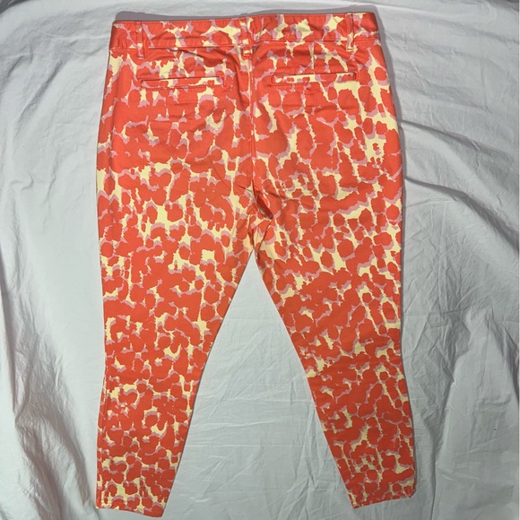GAP orange/yellow giraffe print khakis - Picture 6 of 6